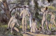 Paul Cezanne Six Women painting